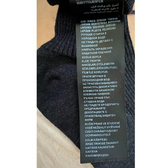 NWT PRADA Authentic Women Gray Socks Sparkling Decoration Size III - Picture 8 of 10